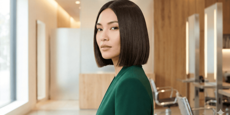 O bob japonês, também chamado de bob reto japonês, é um corte médio que vai entre a altura da mandíbula e a clavícula