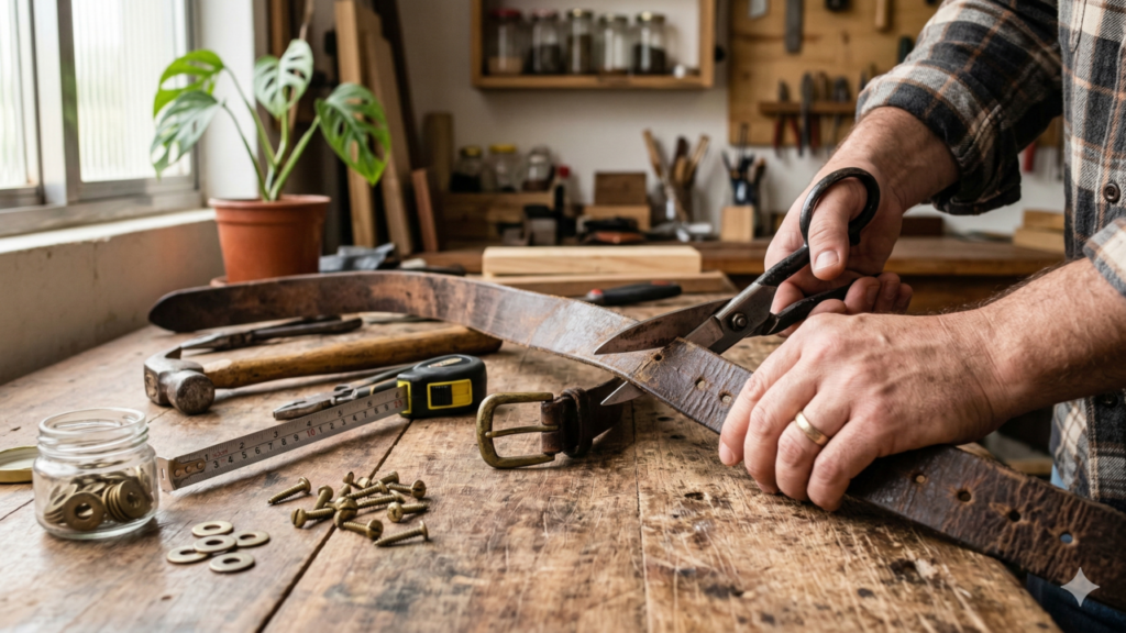 Cintos velhos viram itens criativos na decoração