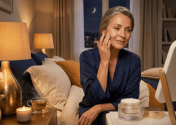 Creme noturno ideal para pele após os 50 que suaviza rugas, melhora viço e protege enquanto você dorme
