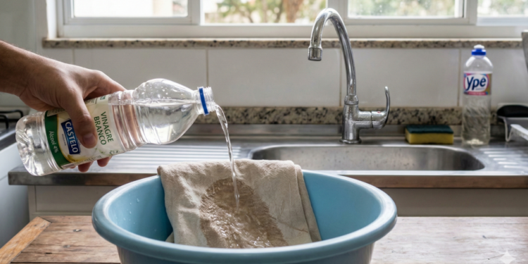 Vinagre devolve brilho à torneira em minutos