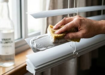 Suas persianas estão amareladas? Esse truque simples em duas etapas limpa, devolve o branco e evita manchas no dia a dia