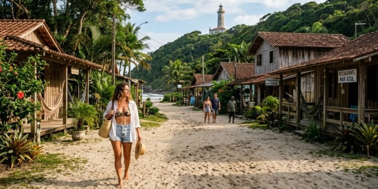 A vila paranaense sem carros que limita visitantes por dia e guarda um farol escocês de 1872 entre trilhas de Mata Atlântica