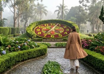 A Suíça Pernambucana sobre sete colinas registra 9°C em pleno nordeste e tem um relógio que conta o tempo entre flores