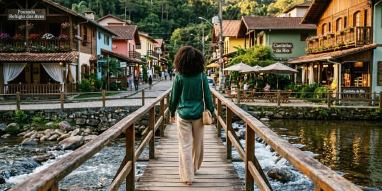 3 vilas entre 2 estados e mais de 100 cachoeiras geladas: os vilarejos de montanha onde um rio divide o mapa ao meio