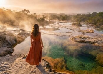 Essa cidade tem águas quentes que brotam a 70 °C do chão e recebe 2 milhões de turistas por ano