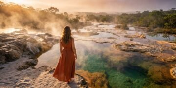 Essa cidade tem águas quentes que brotam a 70 °C do chão e recebe 2 milhões de turistas por ano