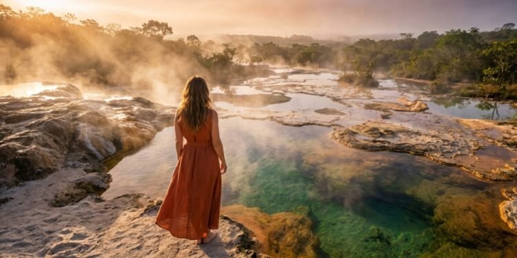 Essa cidade tem águas quentes que brotam a 70 °C do chão e recebe 2 milhões de turistas por ano