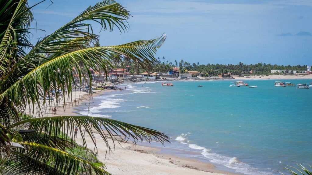 O vilarejo nordestino com um aquário natural de corais a 7 km da costa e águas azuis do Caribe