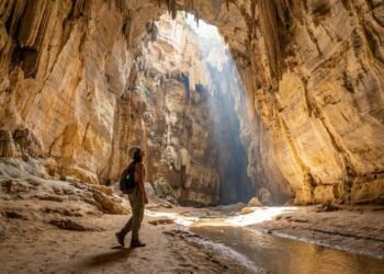 Maior que um prédio de 9 andares: a formação misteriosa escondida em uma caverna mineira que detém um recorde mundial solitário