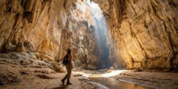 Maior que um prédio de 9 andares: a formação misteriosa escondida em uma caverna mineira que detém um recorde mundial solitário