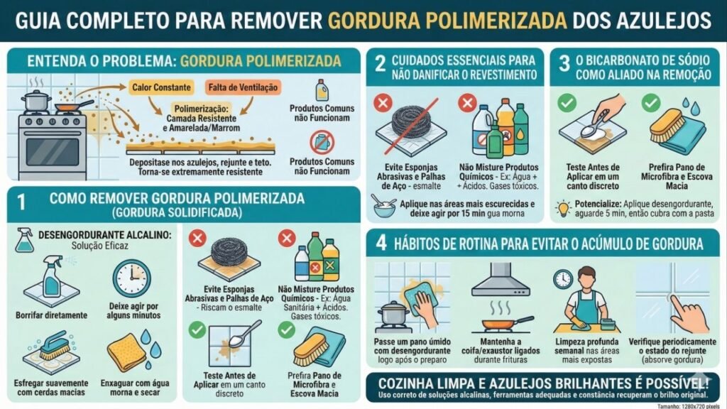 Sem vinagre, nem detergente: a forma correta de eliminar gordura grudada nos azulejos da cozinha que escurecem com o tempo
