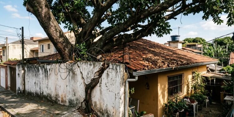 Proprietário que deixa galhos e raízes avançarem sobre o terreno vizinho pode enfrentar multa, cobrança por danos e ordem de poda