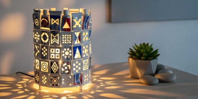 Não jogue fora tubos de pasta de dente: eles podem virar uma linda luminária decorativa