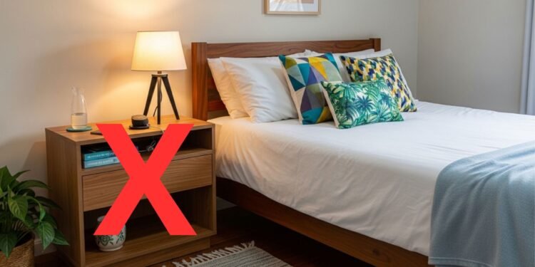 Em vez de um criado mudo, prefira esta nova tendência que vemos cada vez mais nos quartos