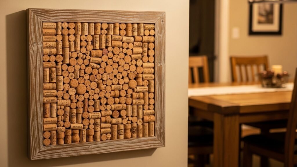 Não jogue fora rolhas de vinho! Transforme-as em uma bela peça decorativa