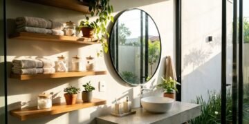 As soluções simples que substituem armários no banheiro e deixam tudo no lugar