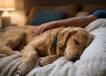 A verdadeira razão por trás do seu cachorro dormir colado em você que ninguém te contou