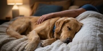 A verdadeira razão por trás do seu cachorro dormir colado em você que ninguém te contou