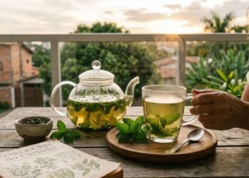 O chá simples que muita gente usa para aliviar o corpo e acalmar a mente no fim do dia