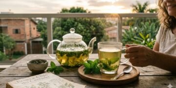 O chá simples que muita gente usa para aliviar o corpo e acalmar a mente no fim do dia