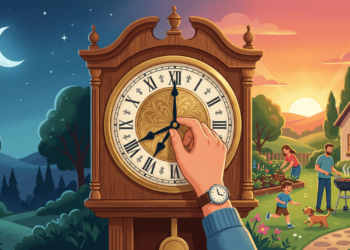 Os relógios serão ajustados para o horário de verão mais cedo em 2026, alterando o horário do pôr do sol e causando transtornos na rotina diária das famílias
