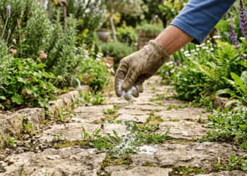 Melhor que o vinagre branco, este produto de limpeza é o preferido dos jardineiros por facilitar a remoção de ervas daninhas