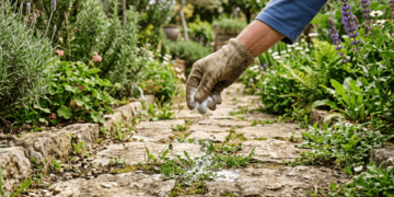 Melhor que o vinagre branco, este produto de limpeza é o preferido dos jardineiros por facilitar a remoção de ervas daninhas
