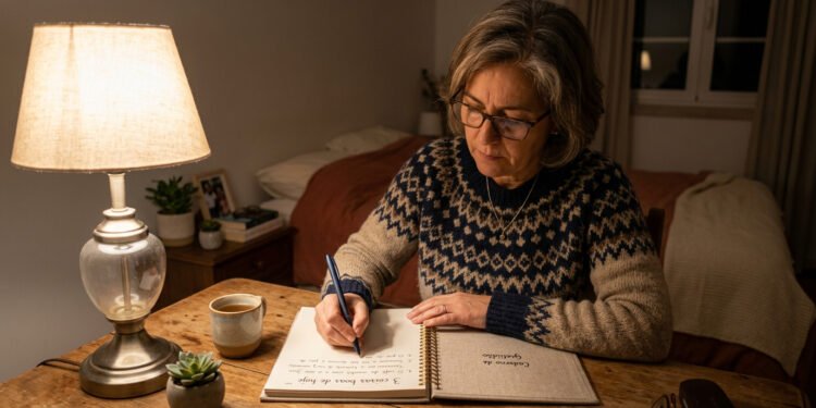 Mulher de 59 anos começa a escrever três coisas boas do dia e diz que a ansiedade diminuiu
