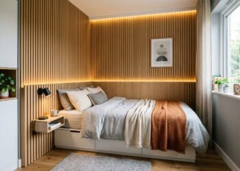 Invés de cabeceira tradicional, prefira este detalhe moderno que está dominando quartos pequenos em 2026