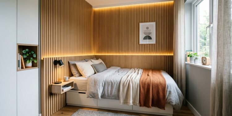 Invés de cabeceira tradicional, prefira este detalhe moderno que está dominando quartos pequenos em 2026
