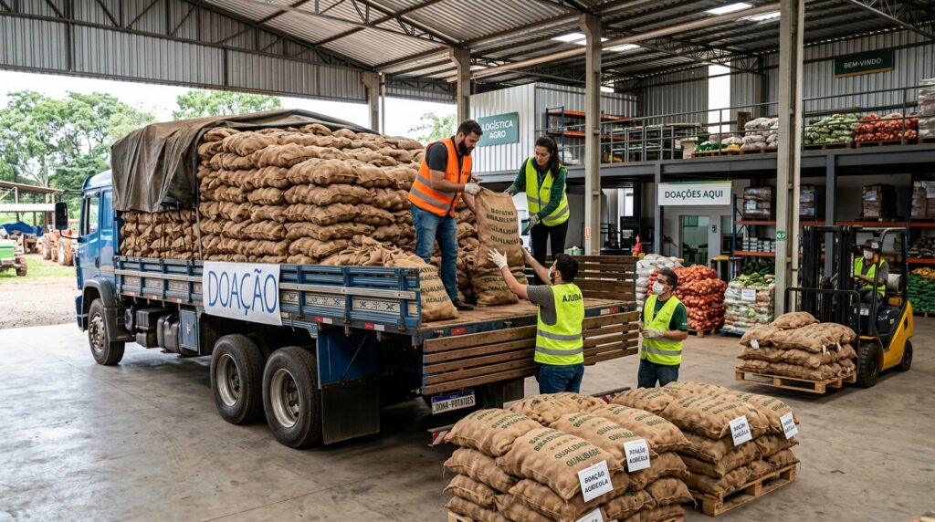 Empresa doa 4 mil toneladas de batatas que não consegue vender: "A ideia de jogá-las fora é difícil"