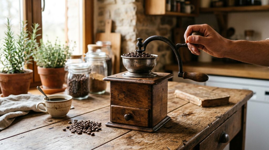 Peça vintage de moer café costuma alcançar valores altos e ganhar destaque no mercado