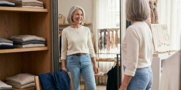 Aposentada de 64 anos troca jeans escuro por lavagem clara e diz que o visual ficou mais leve