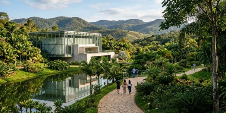 A cidade mineira a 60 km de BH que abriga o maior museu a céu aberto do mundo com 140 hectares de arte