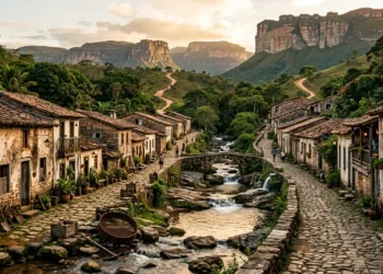 Um vilarejo de pedra e riachos que já foi a maior produtora de diamantes do mundo