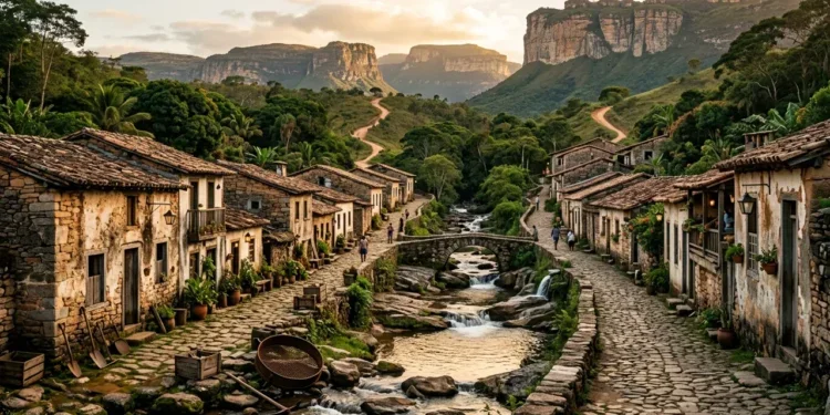 Um vilarejo de pedra e riachos que já foi a maior produtora de diamantes do mundo