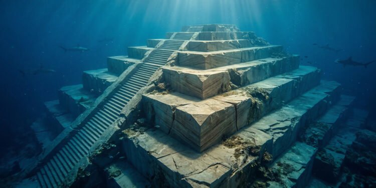 Yonaguni oferece o espetáculo visual de uma pirâmide monolítica de 100 metros, descoberta acidentalmente durante a observação de tubarões-martelo // (imagem ilustrativa)