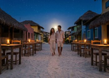 A vila onde não há bancos, não há asfalto e não há postes de luz: só o brilho da lua sobre as praias mais bonitas do planeta