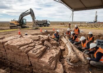 osso fossil titanossauro