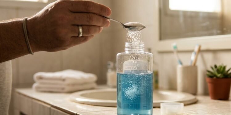 Os grãos de sal também funcionam como uma leve esfoliação física,