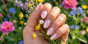 unhas peroladas