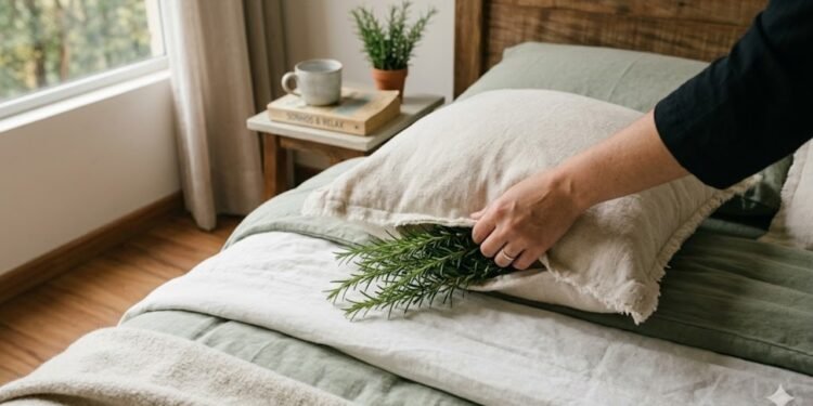 Alecrim debaixo do travesseiro melhora o sono