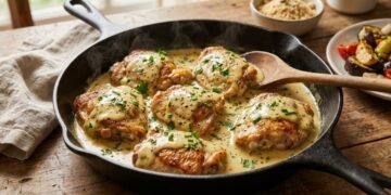 Prepare o frango com mostarda perfeito com uma receita clássica, fácil e cheia de sabor que funciona sempre