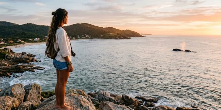 O vilarejo de pescadores catarinense que encanta visitantes do mundo inteiro e ainda recebe baleias visíveis da areia