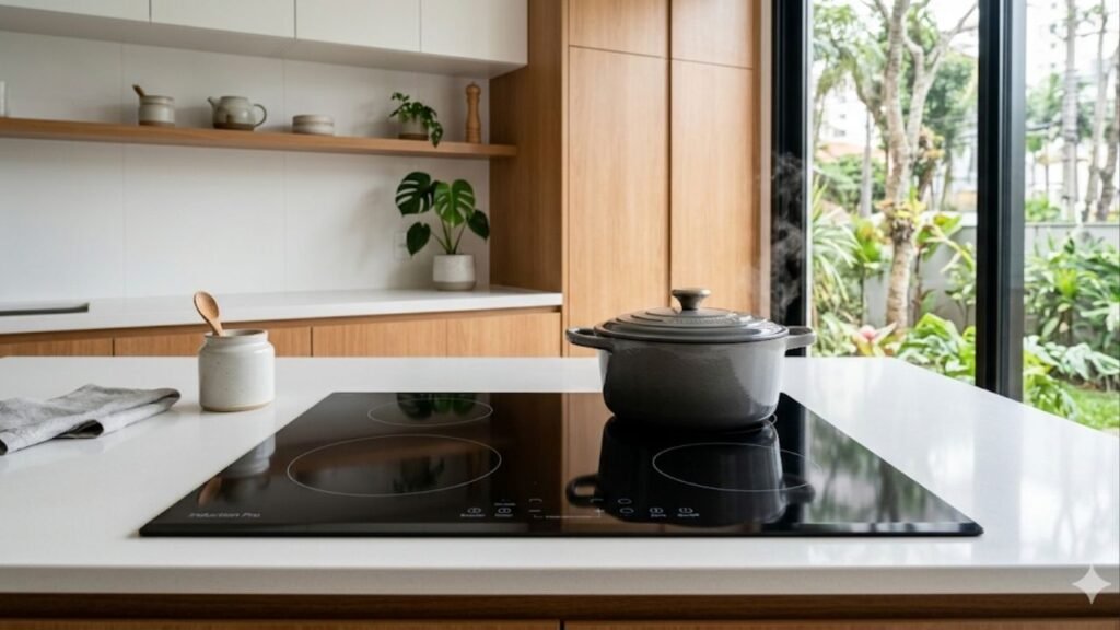 Adeus ao fogão a gás: a tendência mais elegante e eficiente para a bancada da sua cozinha em 2026