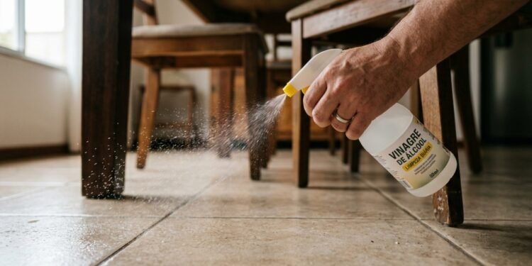 Por que borrifar vinagre embaixo da mesa pode ser útil: entenda para que serve esse truque caseiro pouco conhecido