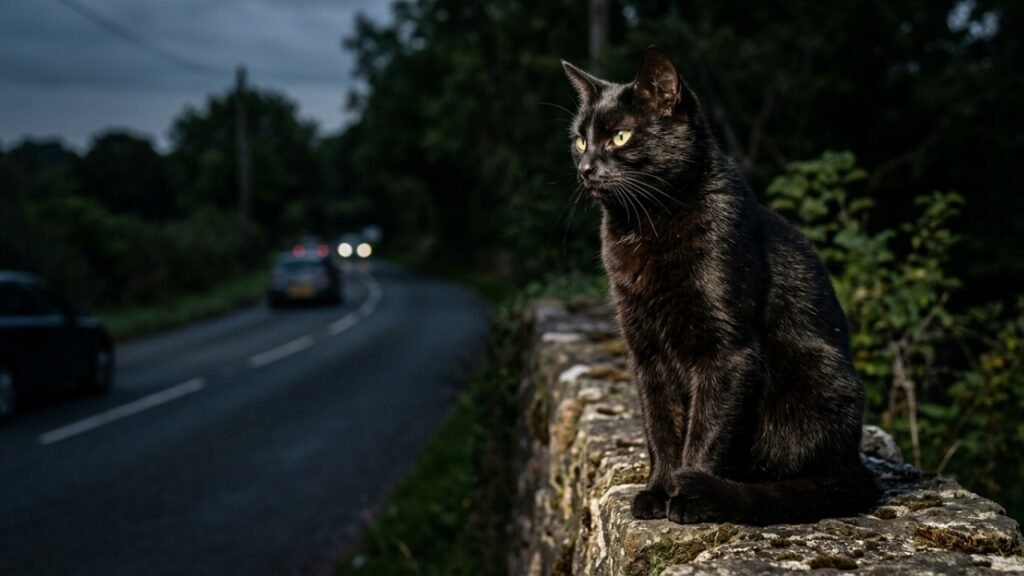 Entre superstição e realidade: o que significa ver um gato preto na beira da estrada