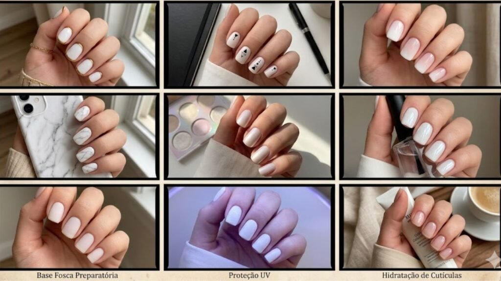 Branco nas unhas