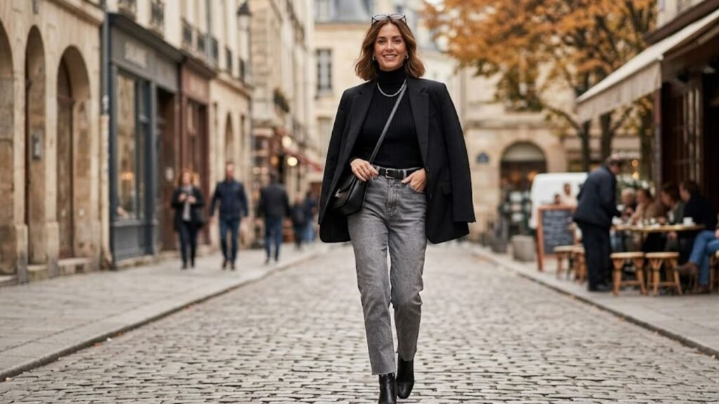 Calça cinza elegante