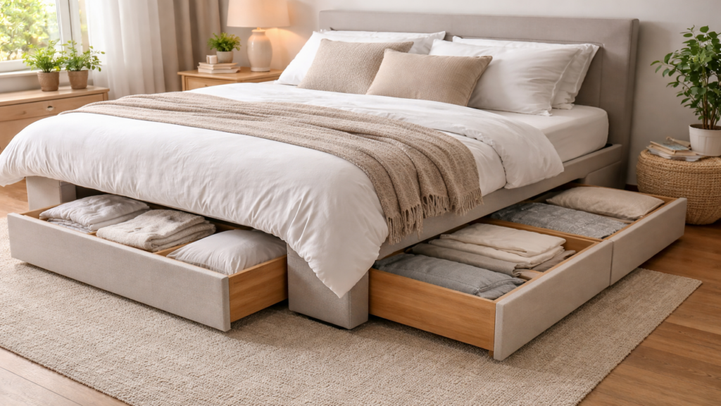 Essa cama está substituindo a box